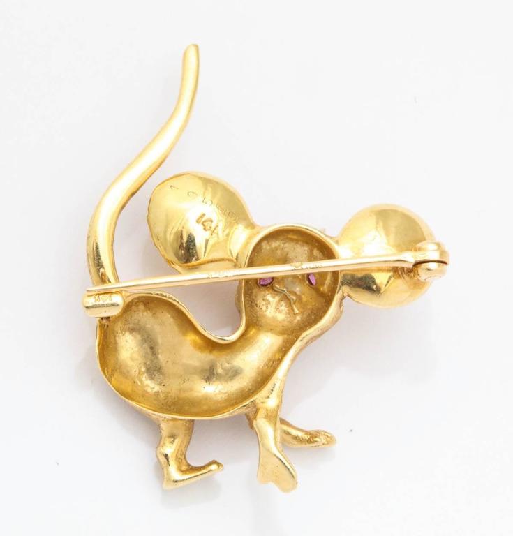 Cartier yellow gold Mouse in the House