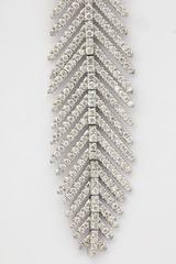 Pendientes Pluma Flexible Oro Diamante
