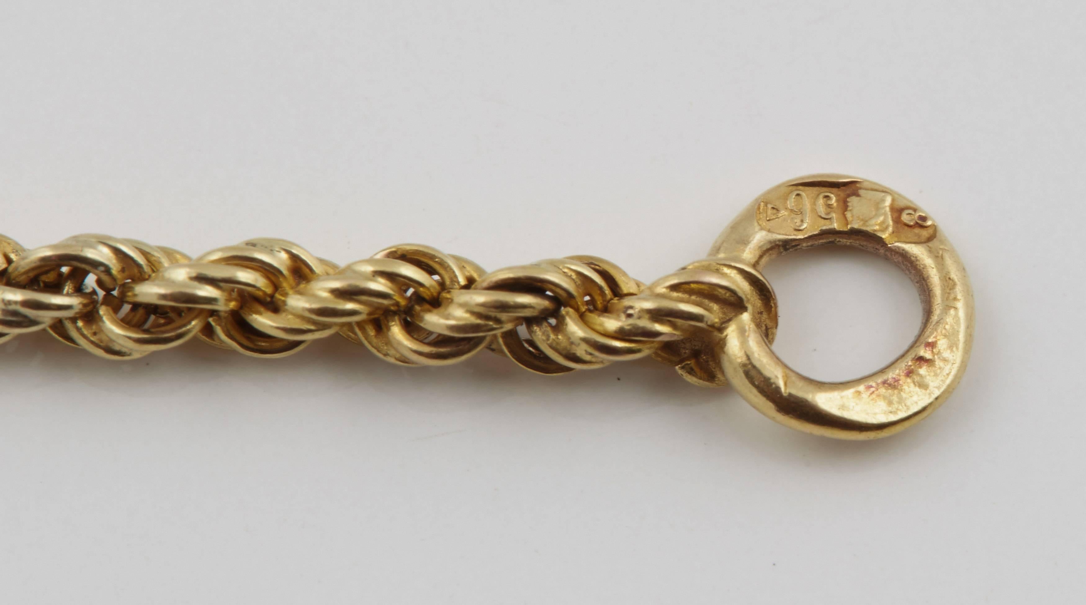 Women's or Men's Russian Imperial-era Two-color Gold Horseshoe Pendant, circa 1900 For Sale