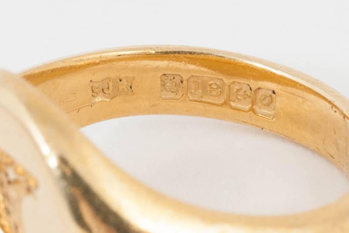 Modern English Gold Signet Ring