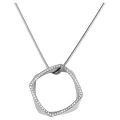 Tiffany & Co. Frank Gehry Platinum 0.60ct Diamond Torque Necklace