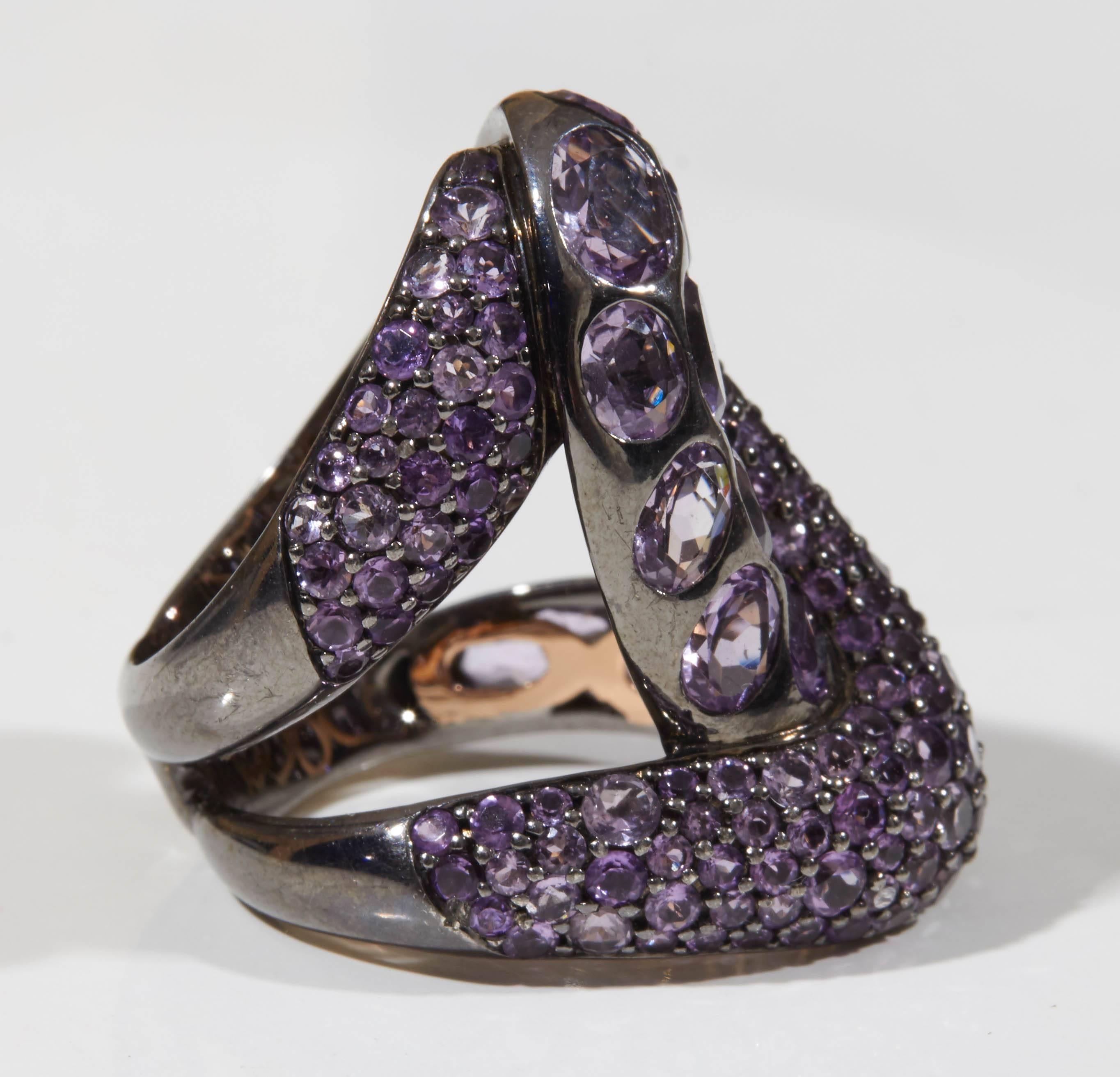 Amethyst Knot Ring In New Condition For Sale In Fifth Avenue, NY