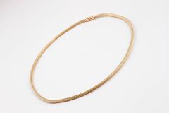 10 Karat Yellow Gold Omega Necklace