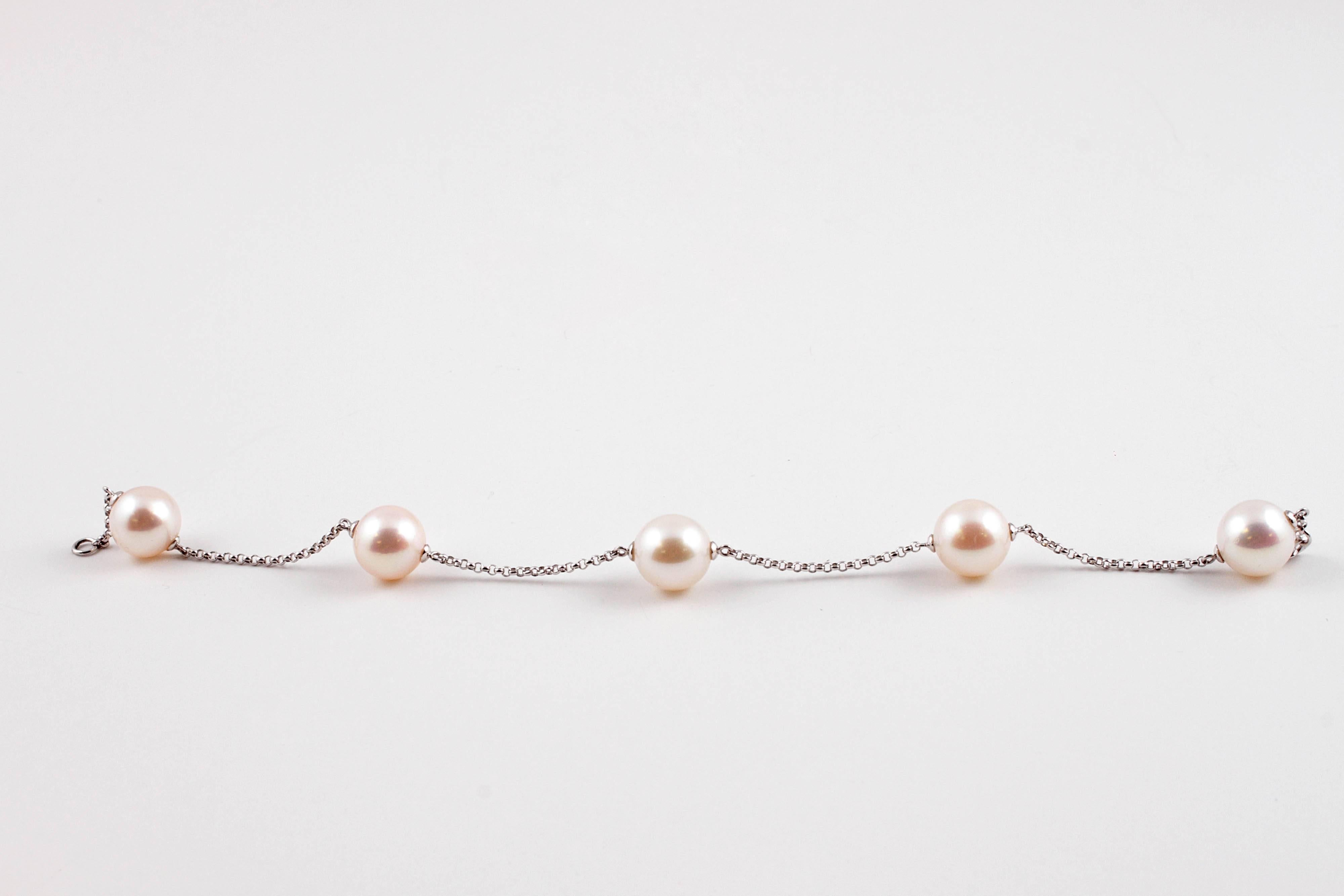Mastoloni South Sea Cultured Pearl Bracelet White Gold 1