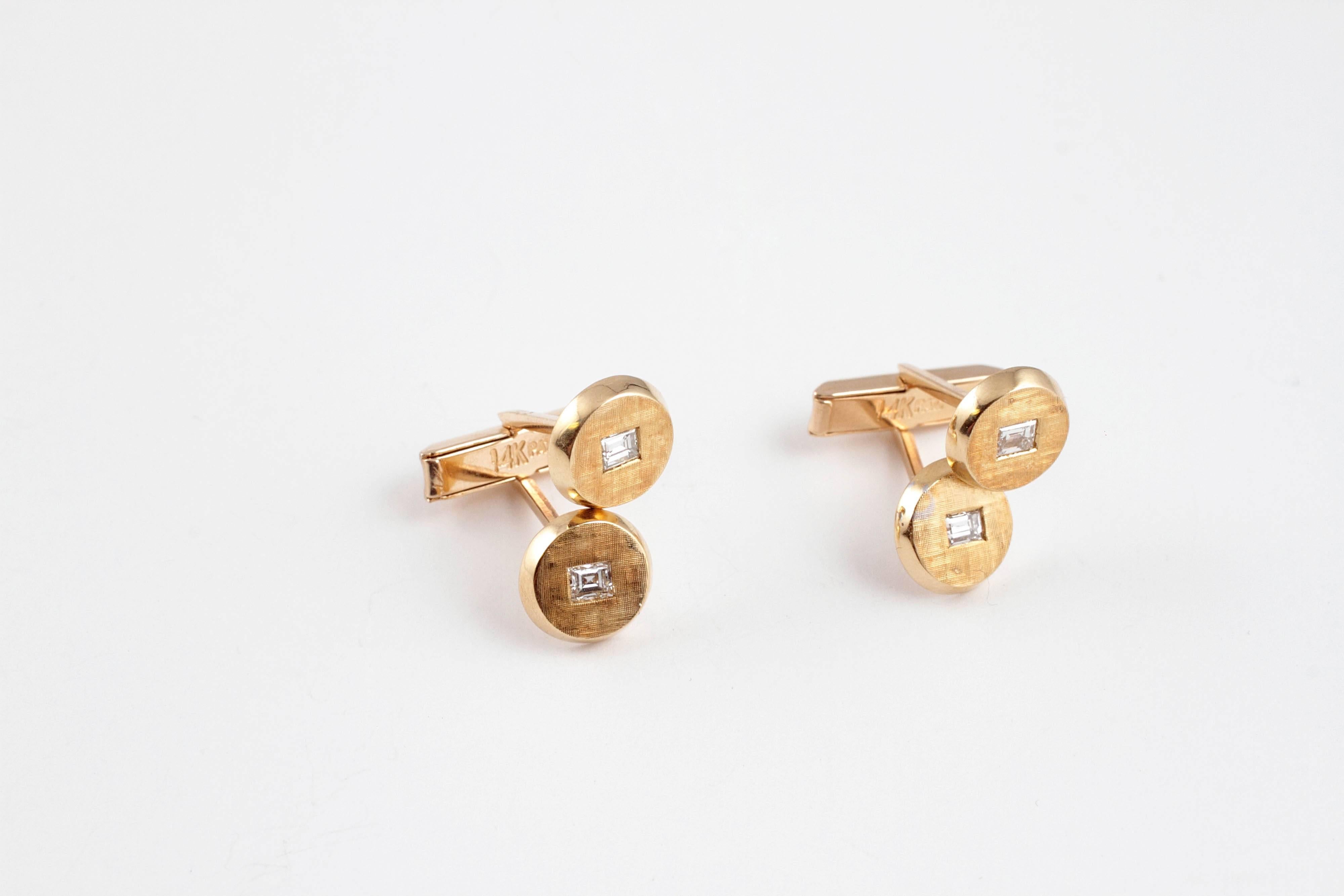 Stunning addition to any wardrobe!  These beauties are in 14 karat yellow gold.