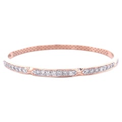 Pulsera de diamantes esmaltados verdes en oro macizo de 14 quilates (certificado)