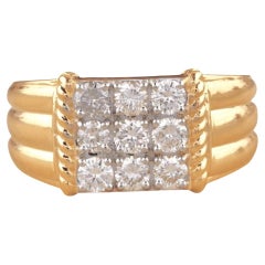 Square Grid Men
s Diamond Ring in 14k Solid Gold (Certified) Square Grid Men
s Diamond Ring in 14k Solid Gold (Certified)