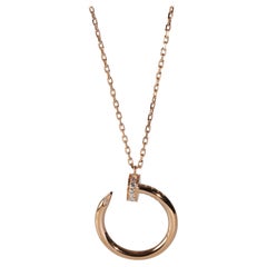 Pendentif Juste Un Clou en or rose avec diamants de Cartier
