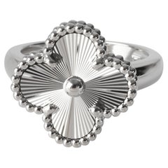 Van Cleef & Arpels Weißgold  Vintage Alhambra Ring