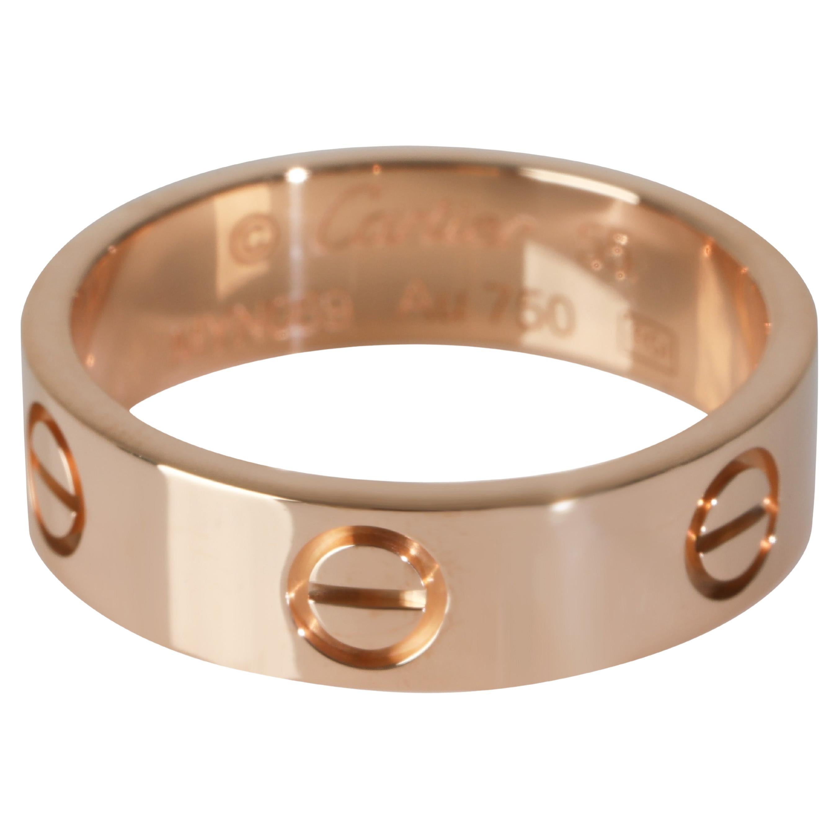 Cartier or rose  Anneau d'amour en vente