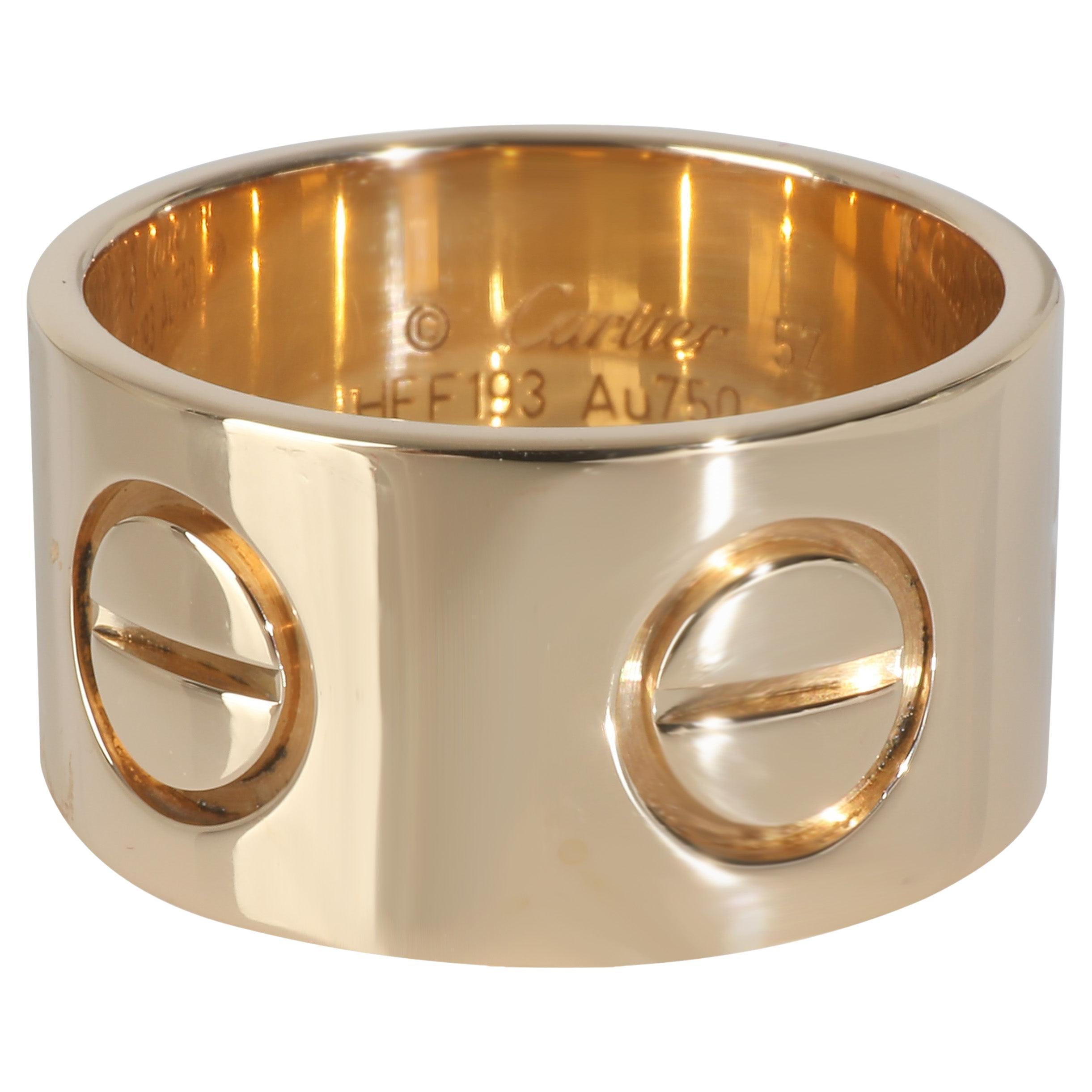 Or jaune de Cartier  Bague d'amour Model No