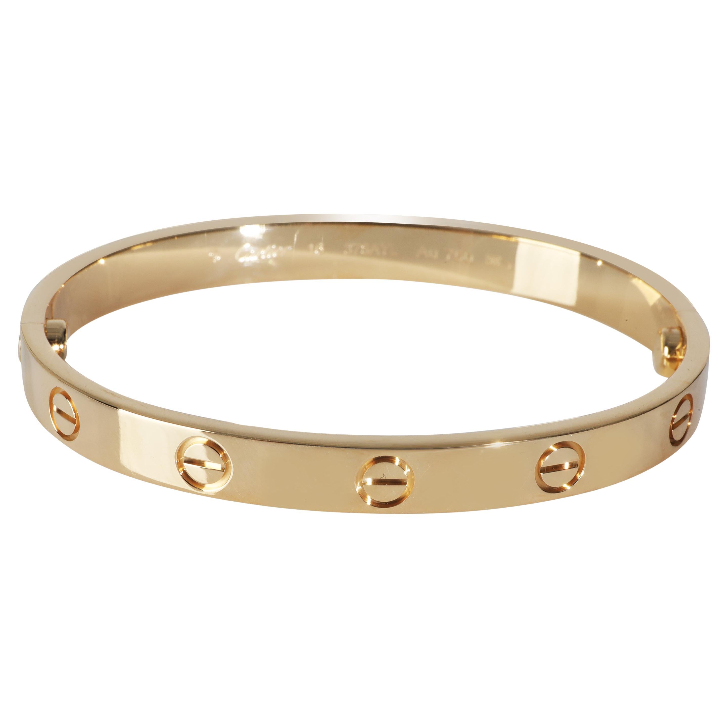 Or jaune de Cartier  Bracelet d'amour