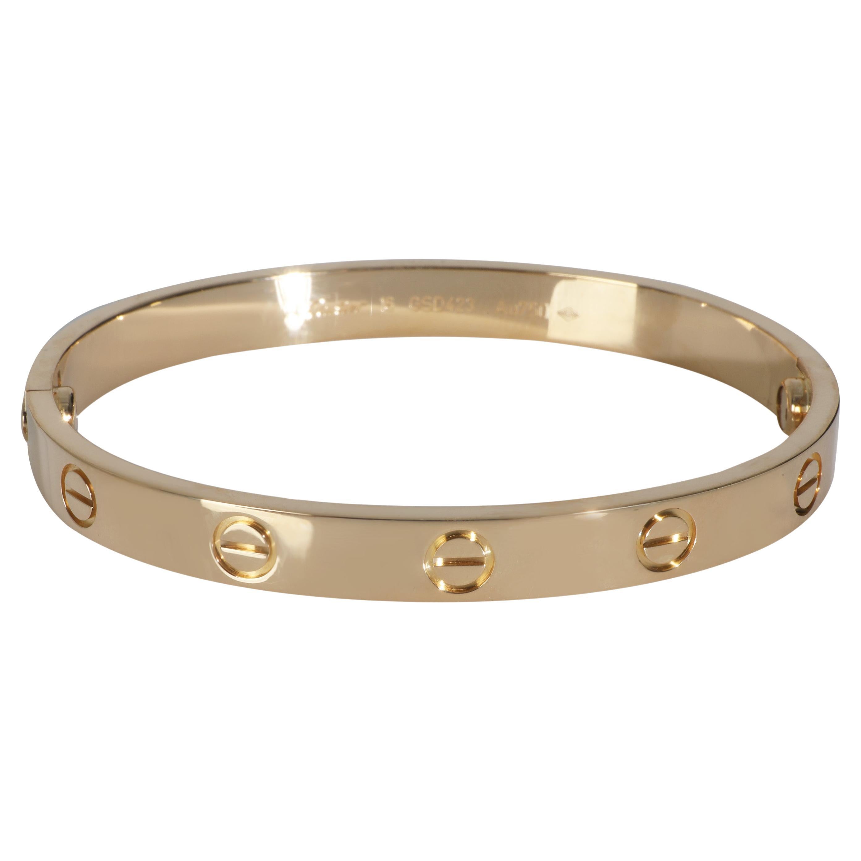Or jaune de Cartier  Bracelet d'amour