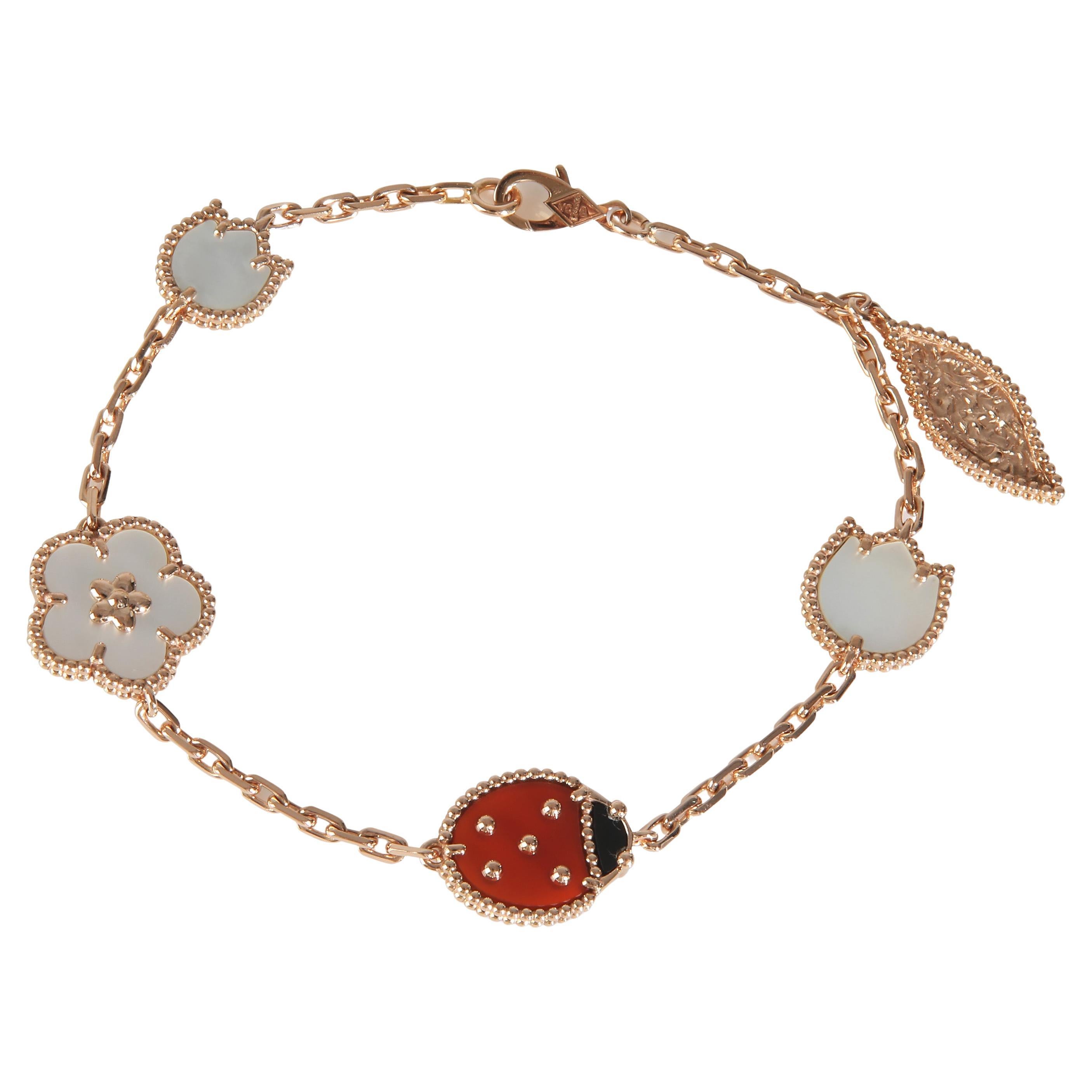 Van Cleef & Arpels Roségold  Glücksarmband Frühling