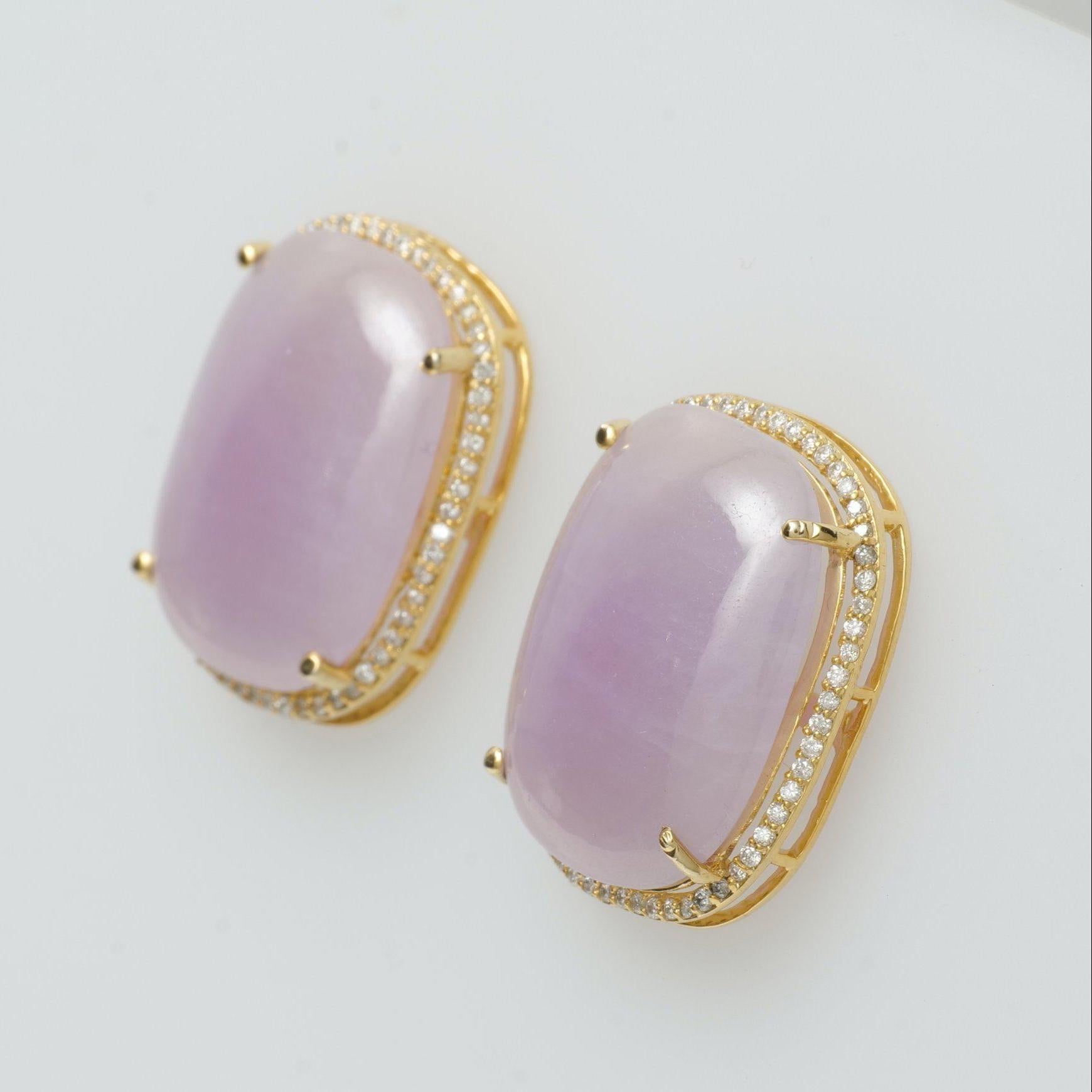 Donna Orecchini a perno con diamante e zaffiri rosa in oro massiccio 14 carati (certificati) in vendita