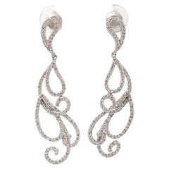 Boucles d
oreilles pendantes chandelier en or massif 14k (certifié)