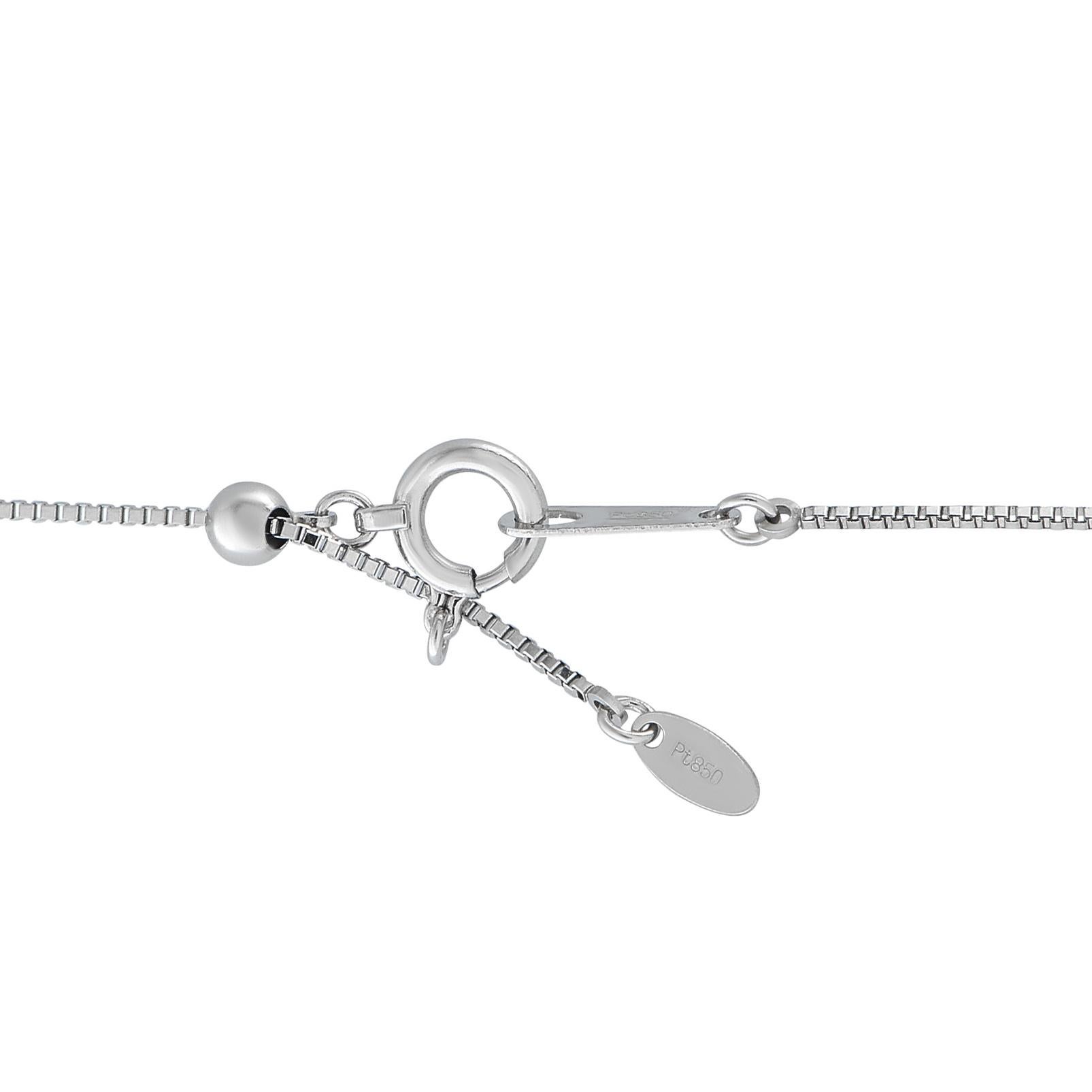Platin 1,12ct Diamant und Saphir Anhänger Halskette (Gemischter Schliff) im Angebot
