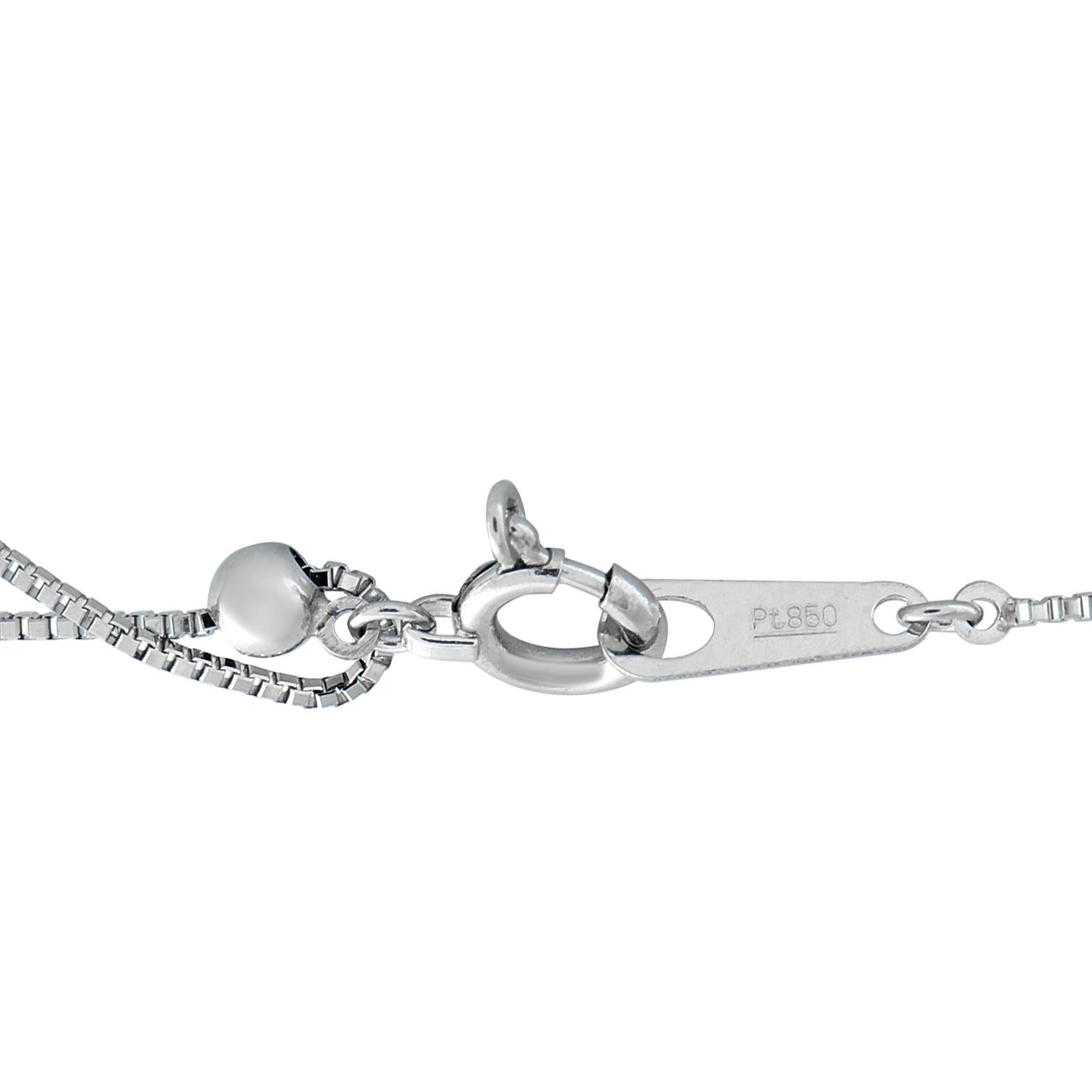 Taille mixte Collier en platine avec pendentif en diamant et rubis de 0,50ct en vente