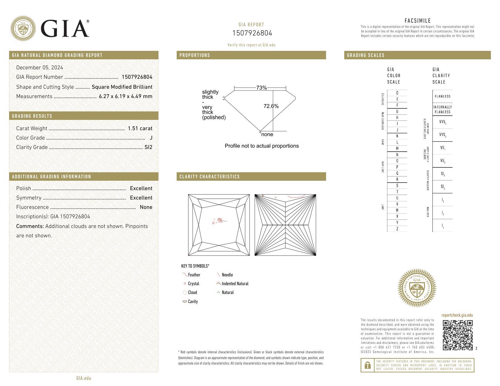 Contemporaneo GIA 1,51 carati Anello con diamanti a fascia intrecciata in oro bianco 18K in vendita