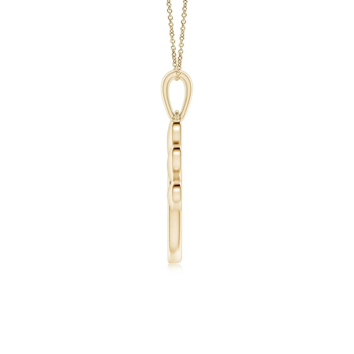 Caratterizzato da un adorabile disegno a zampa di cane, questo ciondolo con diamante è realizzato in oro giallo 14k. I diamanti scintillanti sono incastonati in un'incastonatura di pava sulla zampa lucente e hanno un aspetto squisito. Heldly, che si