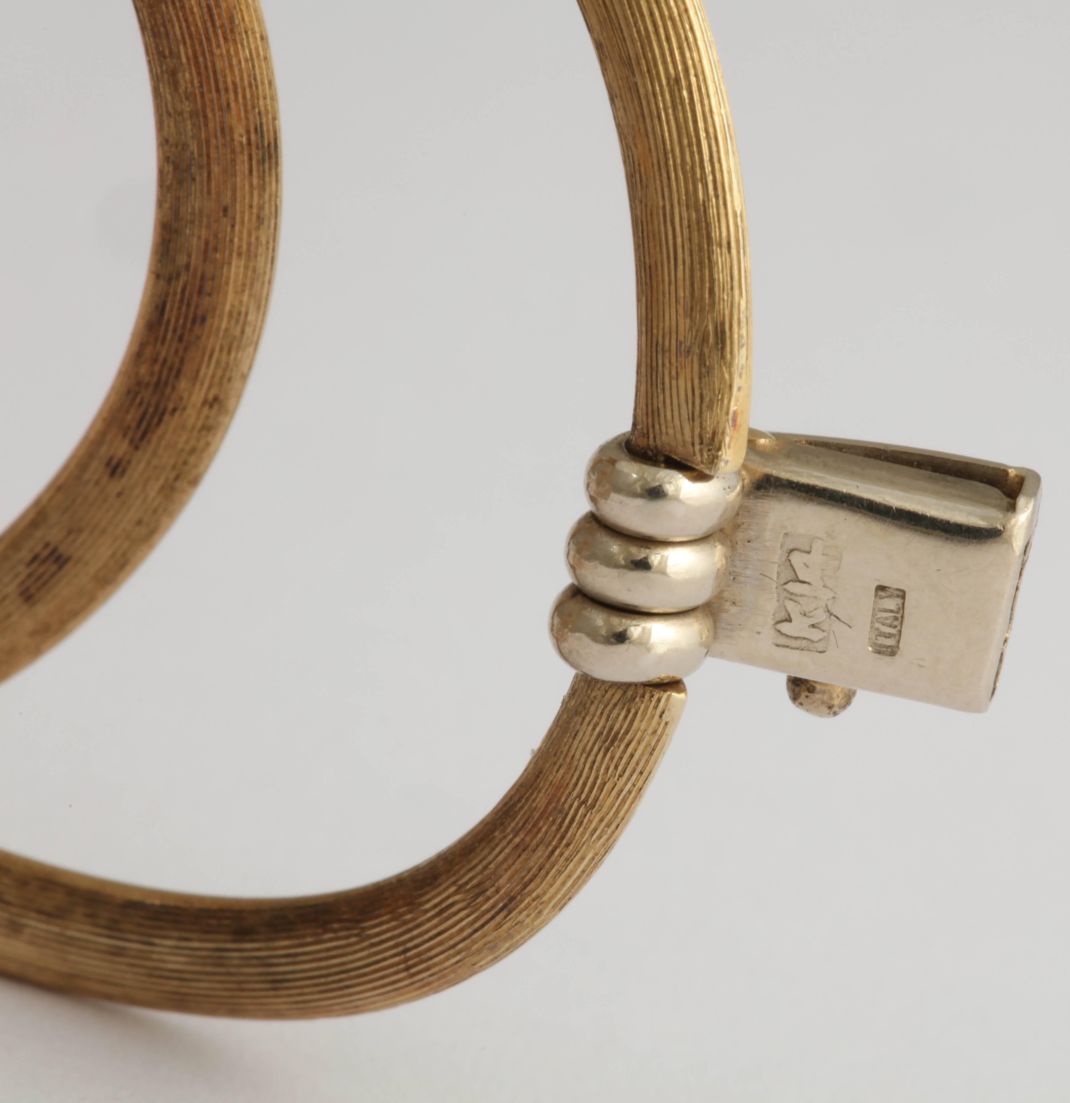 Women's Mid-Century Gold Oval Link Bracelet