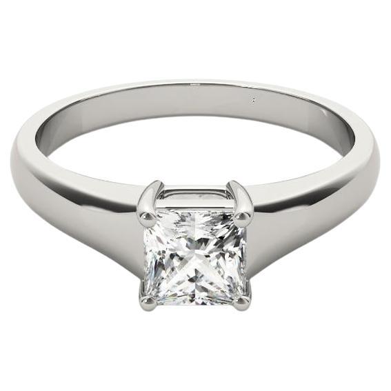 GIA 2,01 Quilates Solitario Corte Princesa Cuatro Puntas Anillo de diamantes