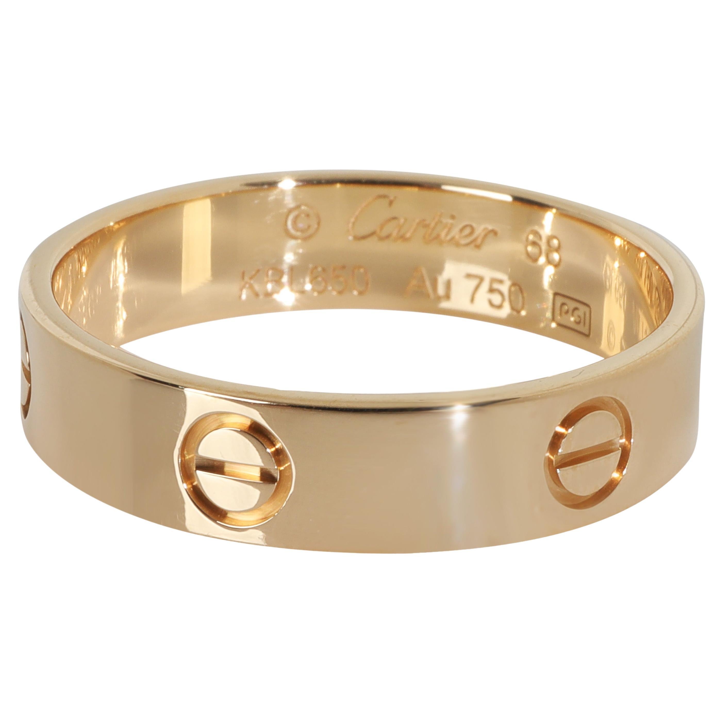 Bague Love en or jaune de Cartier