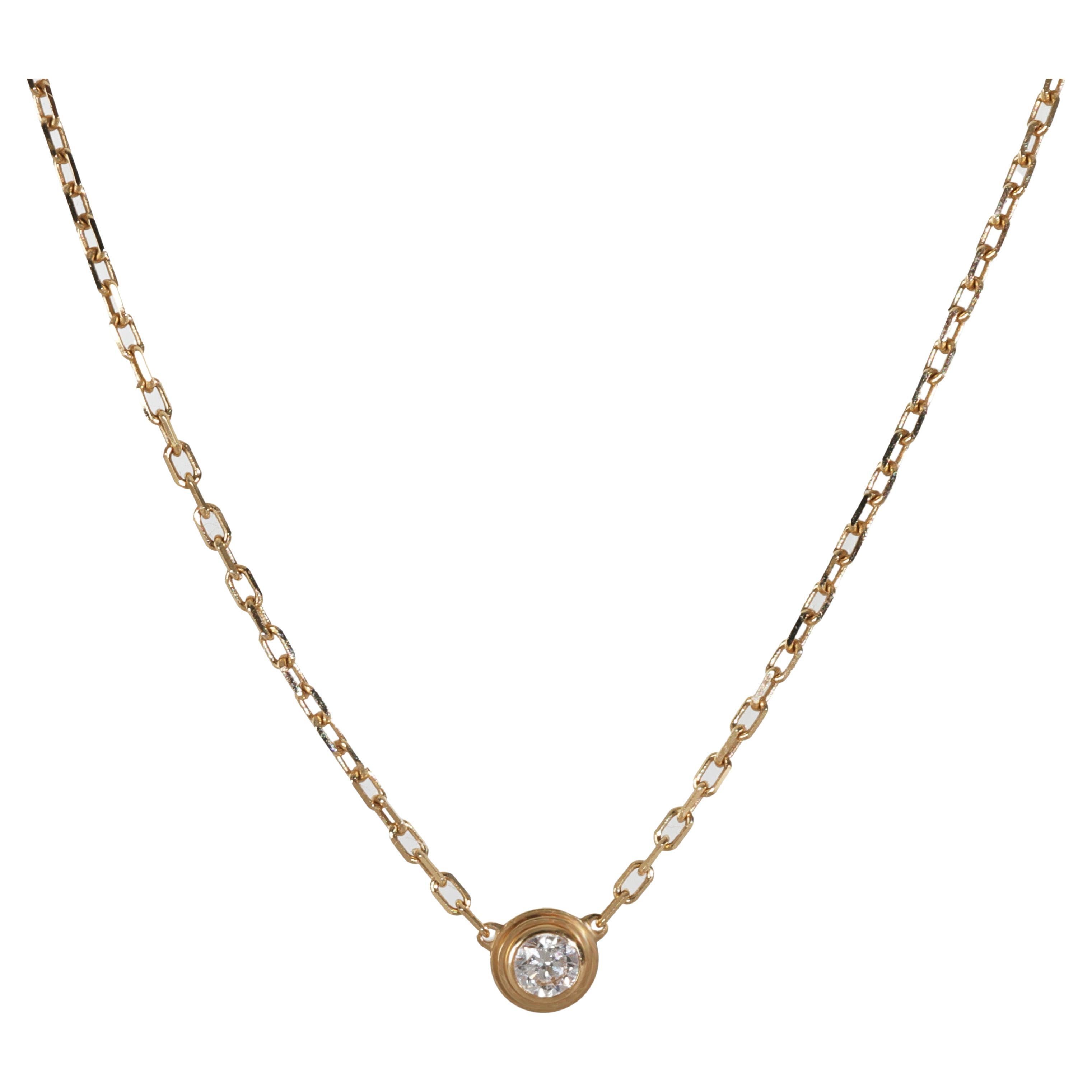 Cartier Collana in oro giallo con diamanti piccoli Model D'amour
