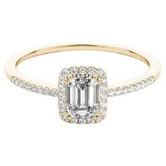 GIA Certificado 1,51 Quilates Esmeralda Halo Filigrana Cesta Anillo de Diamantes