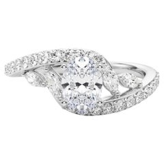 GIA 1 Carat Oval Curved Bypass Leaf
Vine Diamond Ring GIA 1 Carat Oval Curved Bypass Leaf
Vine Diamond Ring