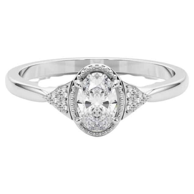 GIA Certified 1.24 Carat Milgrain Oval Bezel Geometric Platinum Diamond Ring