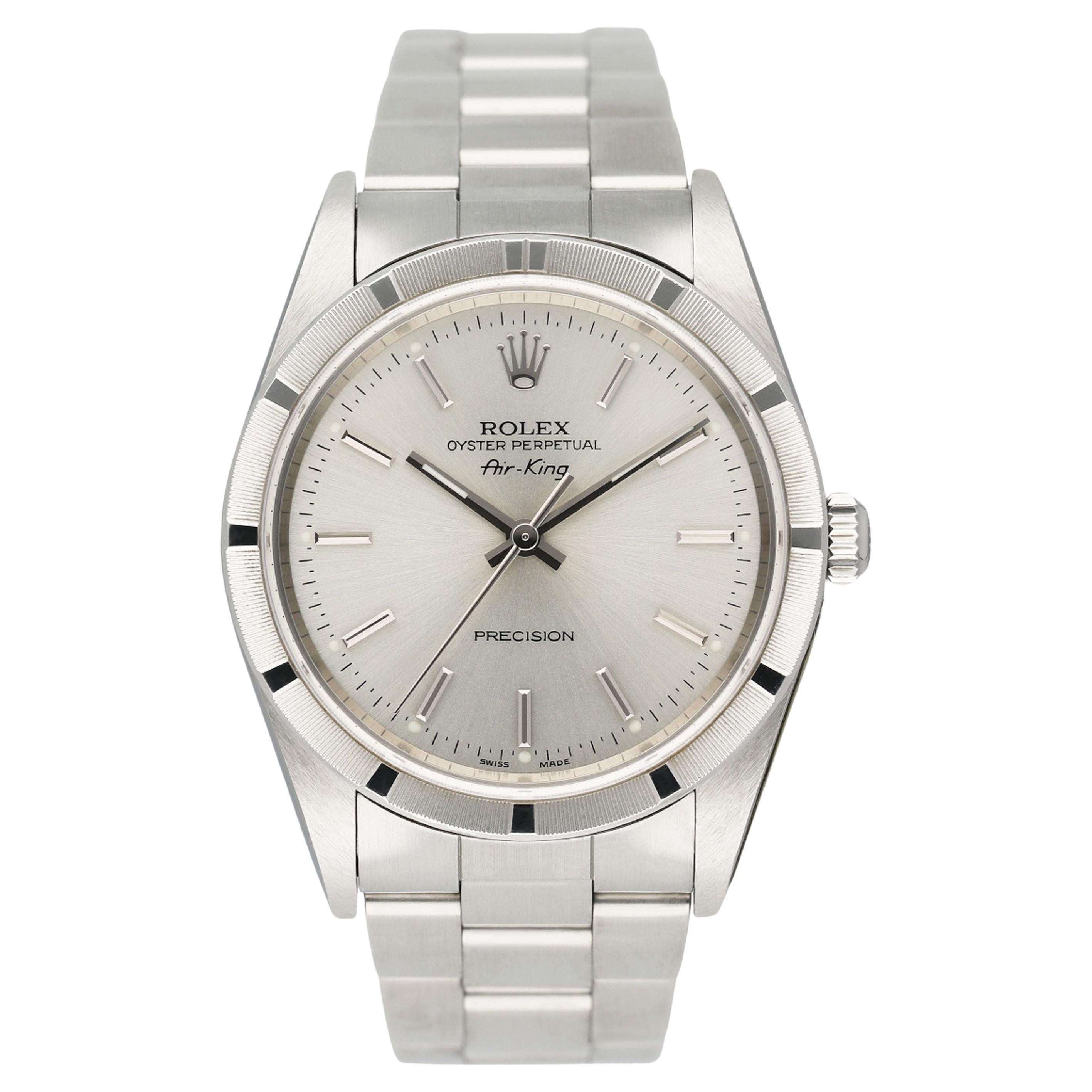 Rolex Air King Precision 14010 Mens Watch Box Papers