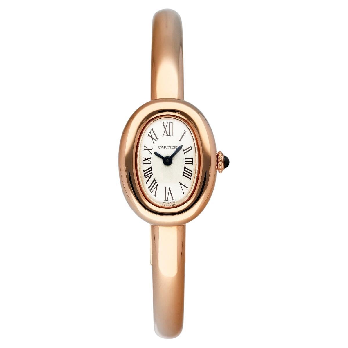 Brand New Cartier Baignoire WGBA0036 Größe 17 Damenuhr Box Papiere im Angebot