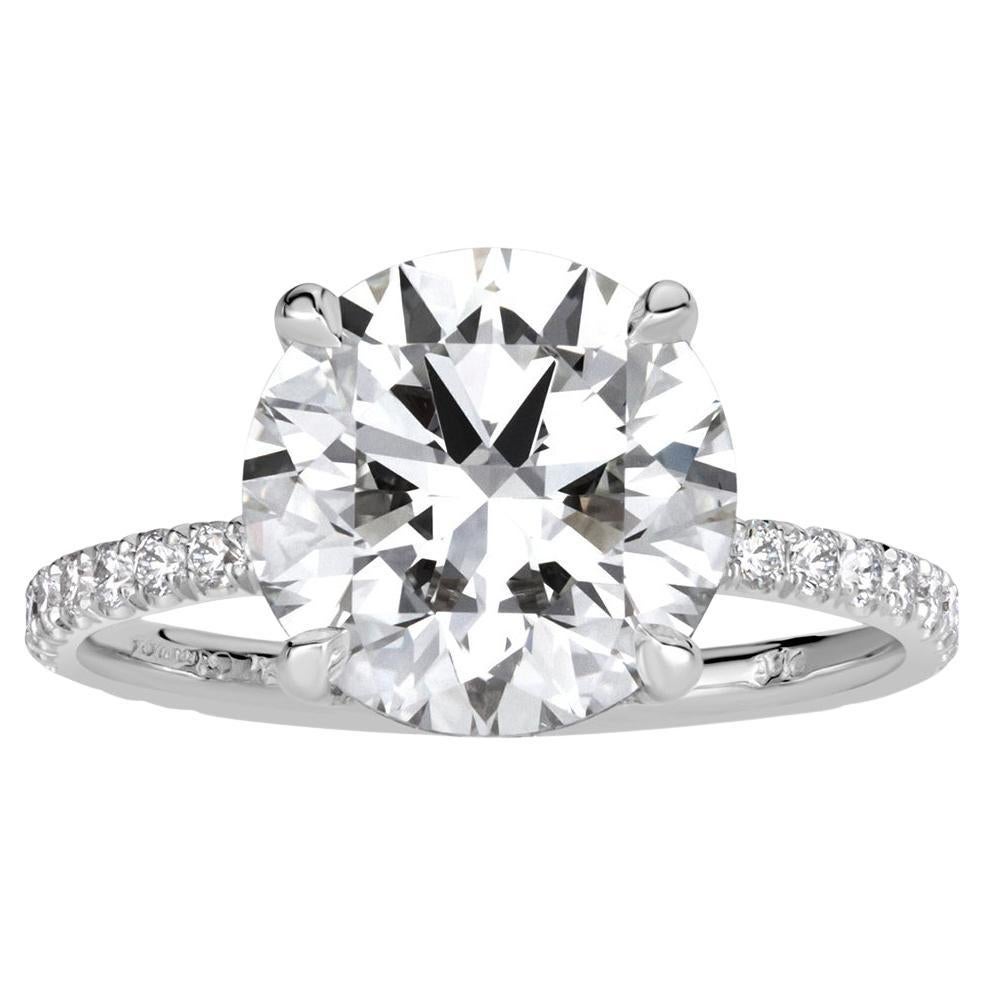 4.67ct Round Brilliant Cut Diamond Engagement Ring