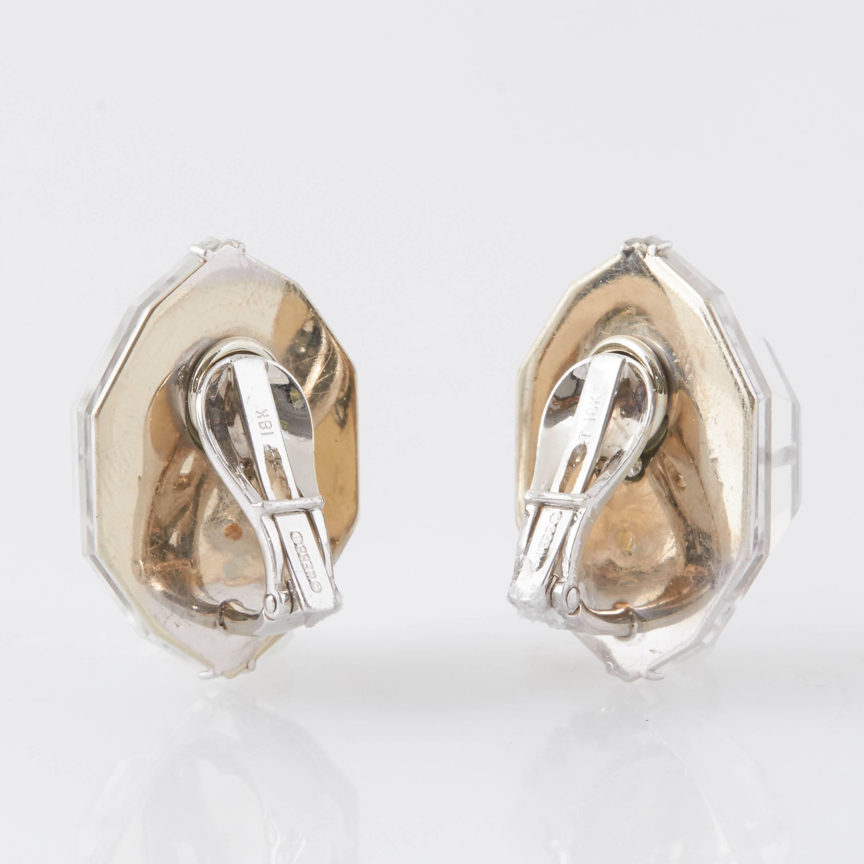 David Webb Rock Crystal Earrings For Sale 2