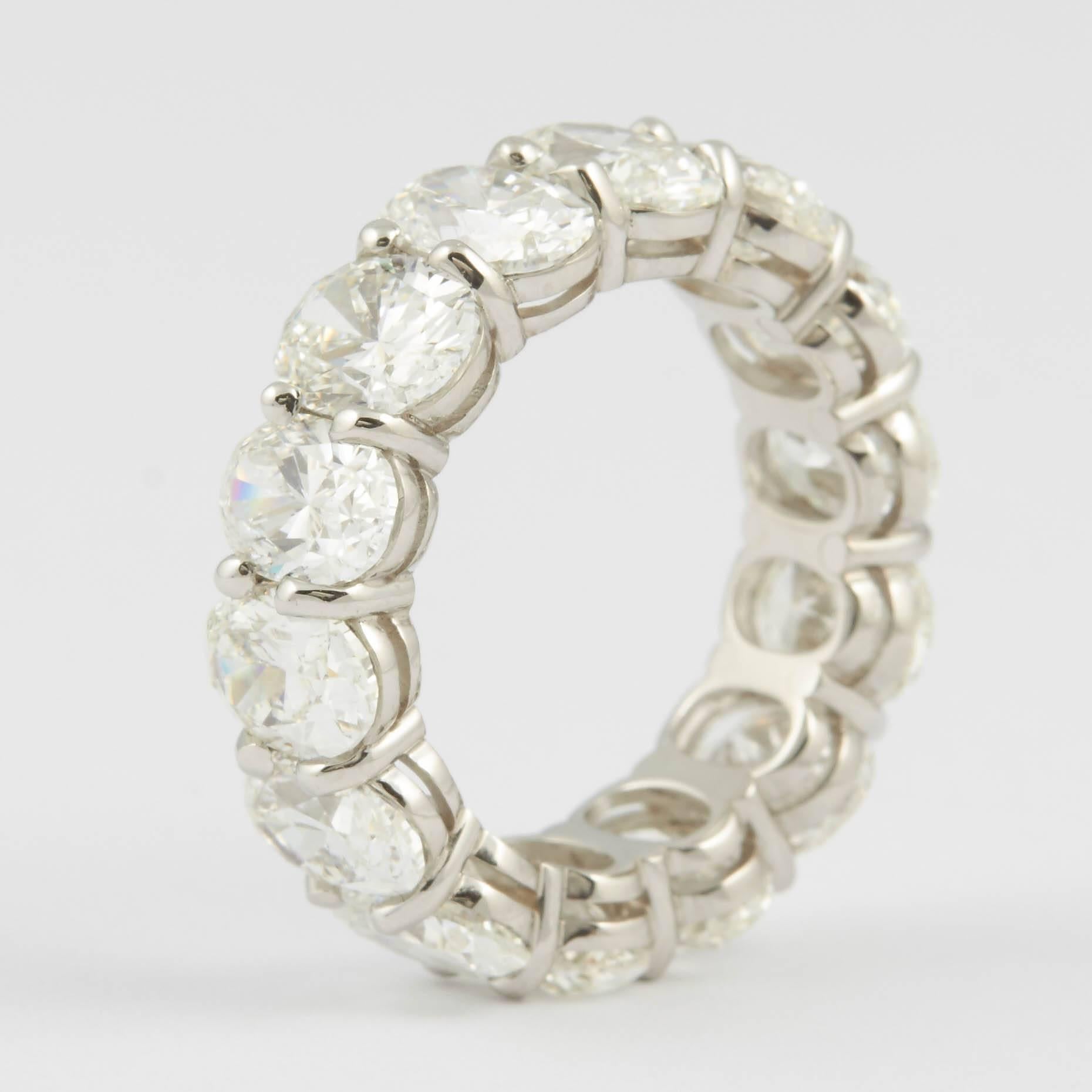 Women's or Men's Oval Eternity Band For Sale