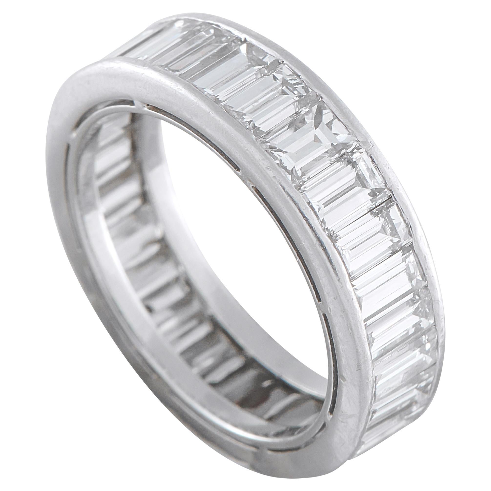 Harry Winston Platinum 5.40ct Diamond Eternity Band Ring HW32-122225