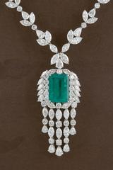 Importante collana di smeraldi e diamanti colombiani GIA