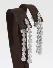 Stunning Diamond Dangle Drop Earrings