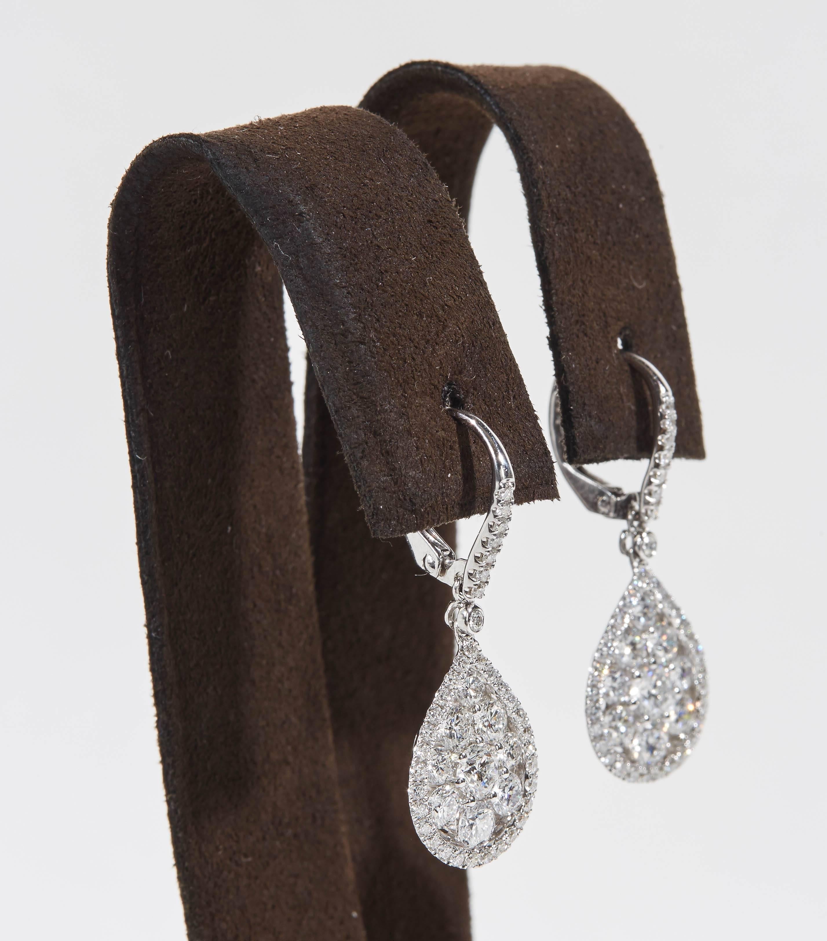 Diamond Drop Dangle Earrings 1