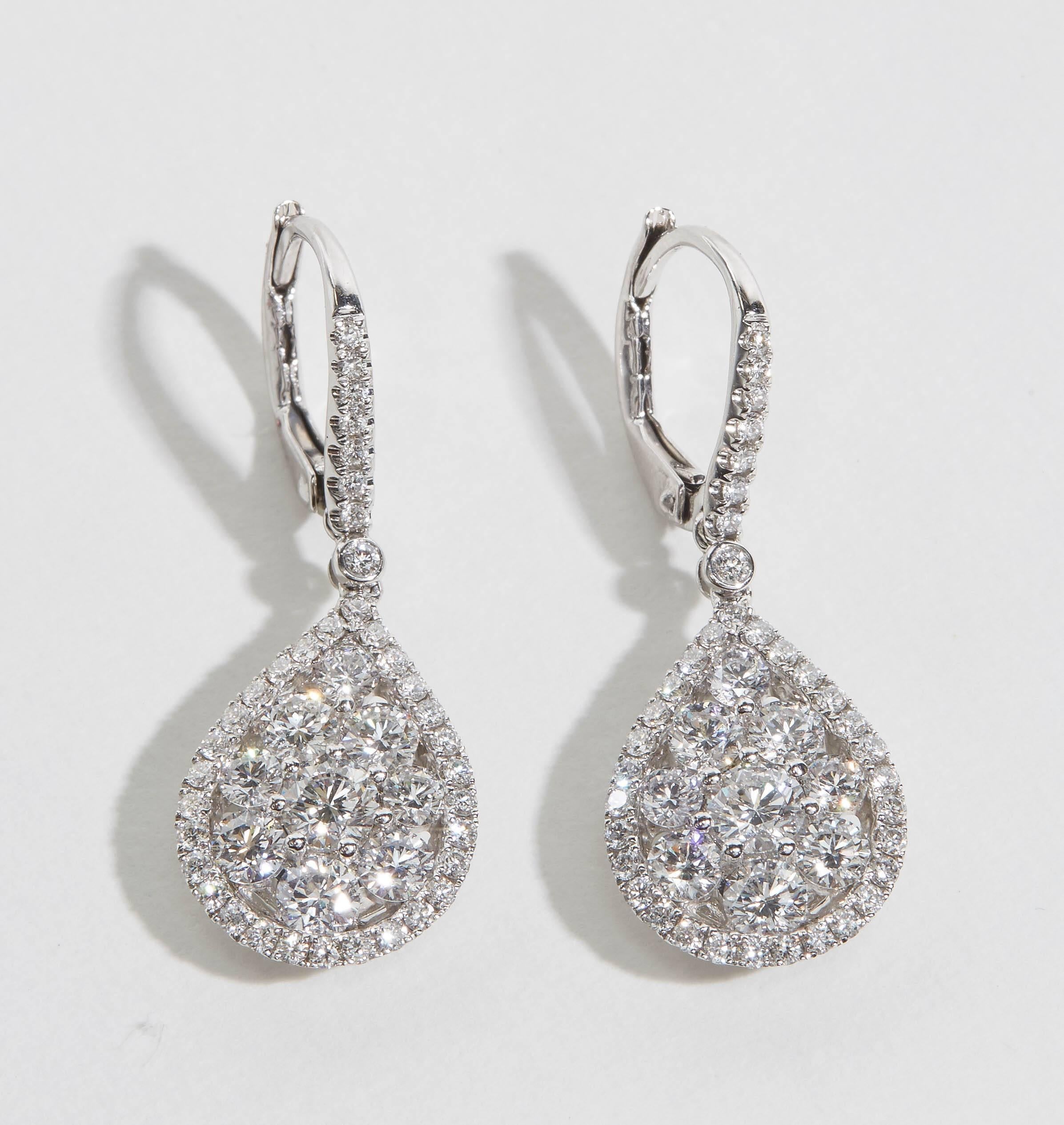 Diamond Drop Dangle Earrings 3