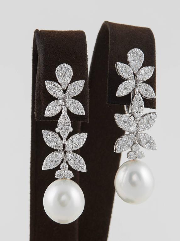 diamond and pearl earrings designs