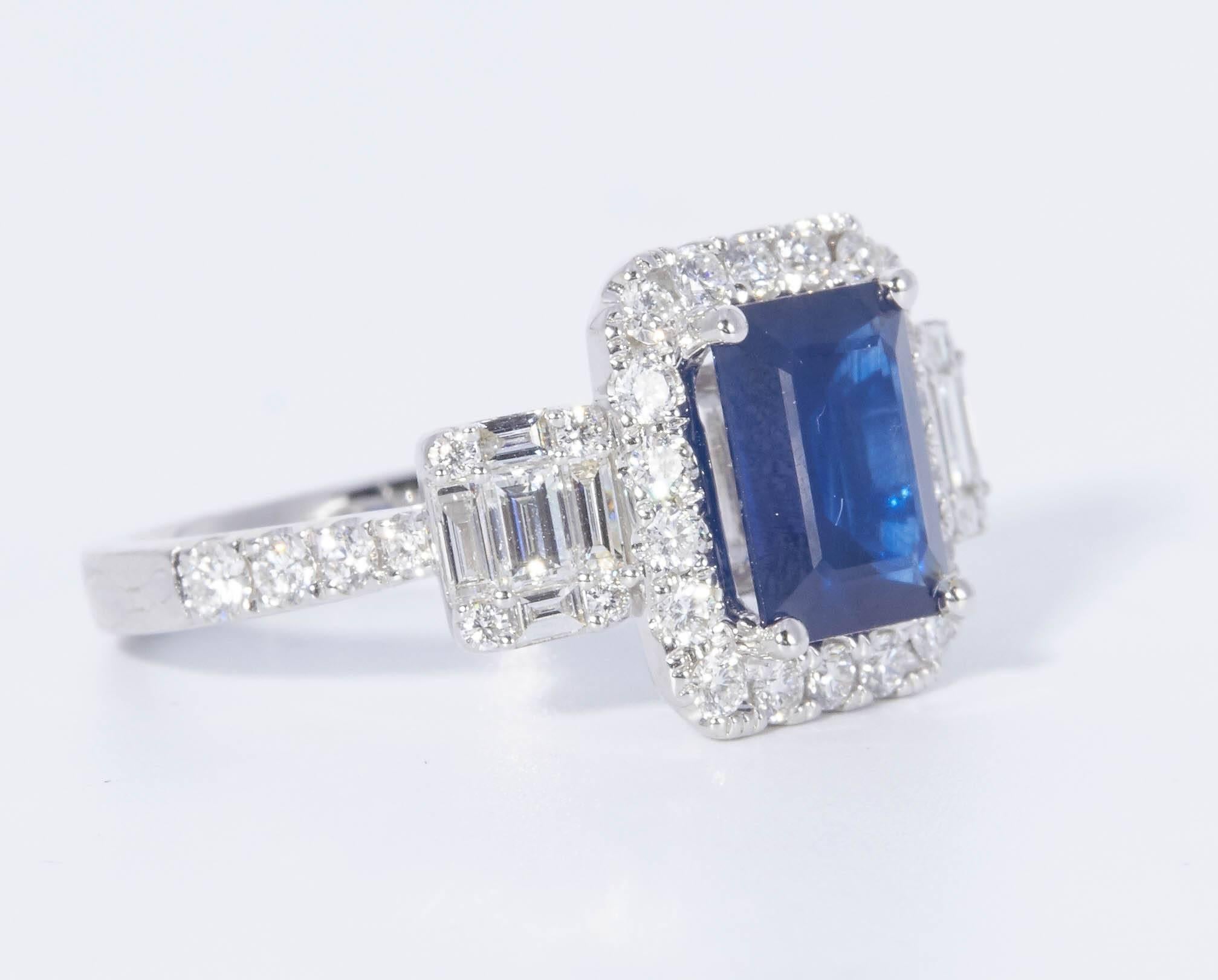 18k white gold
Sapphire : 2.28 Cts.
Diamonds: 1.03 Carats
It comes with a retail appraisal.
All our gemstone are genuine, and are sourced with the highest degree of integrity
