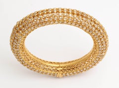 Indian Rose Diamond Bangle