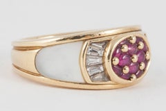 Mauboussin Paris Ruby Diamond Mother-of-Pearl Ring