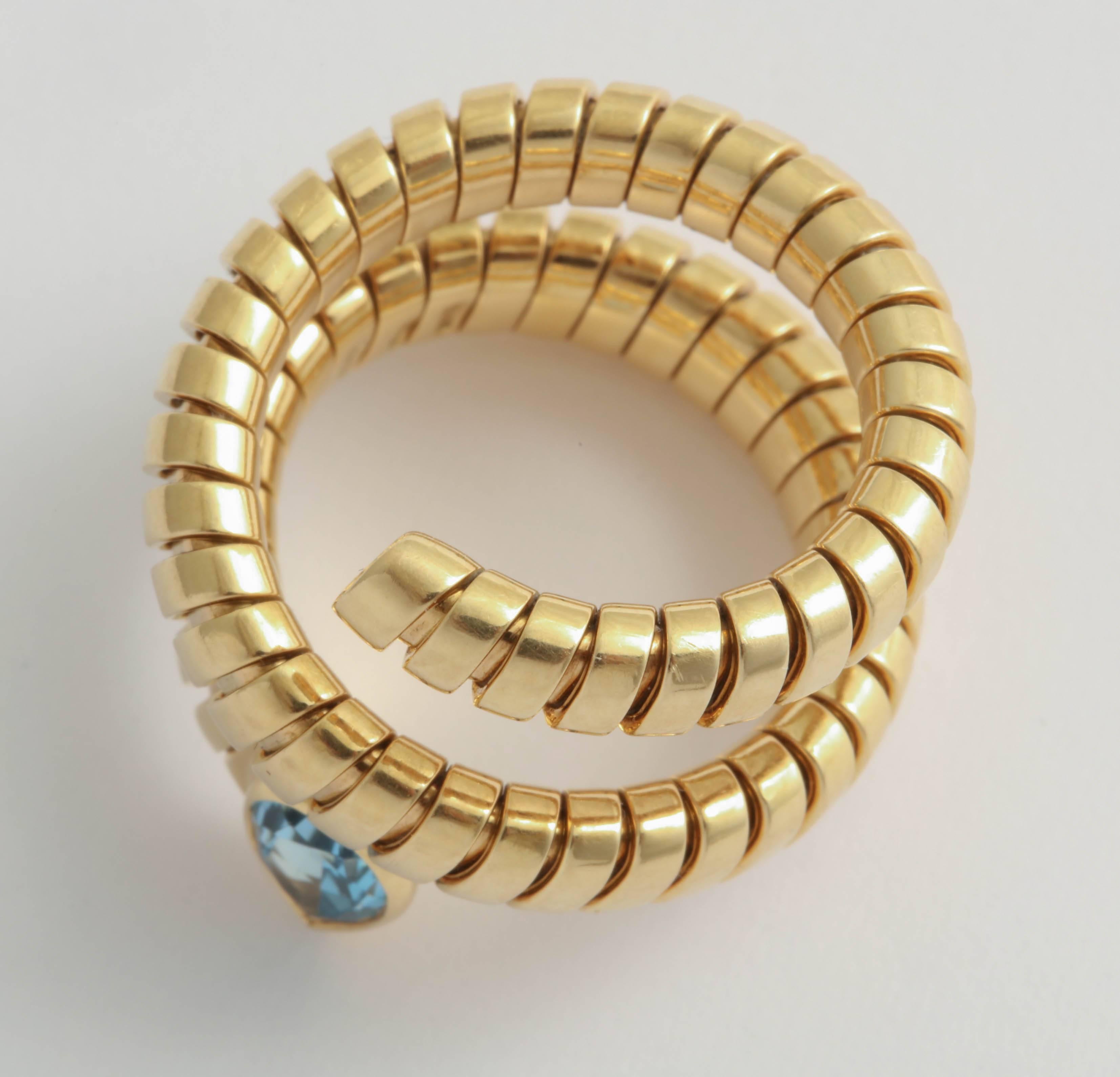 Bulgari Turbogas Snake Ring In Excellent Condition In New York, NY