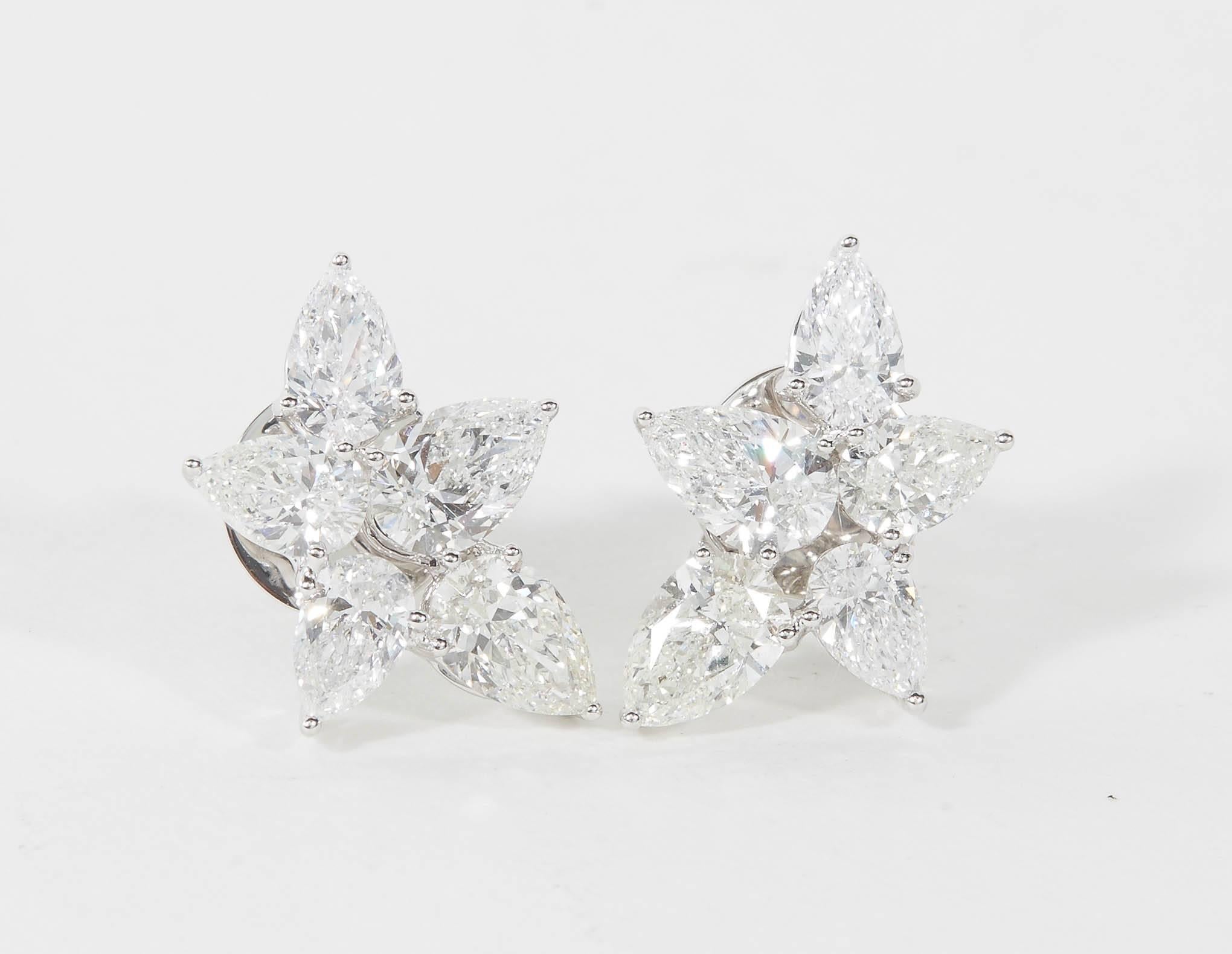 Diamond Cluster Earrings 1