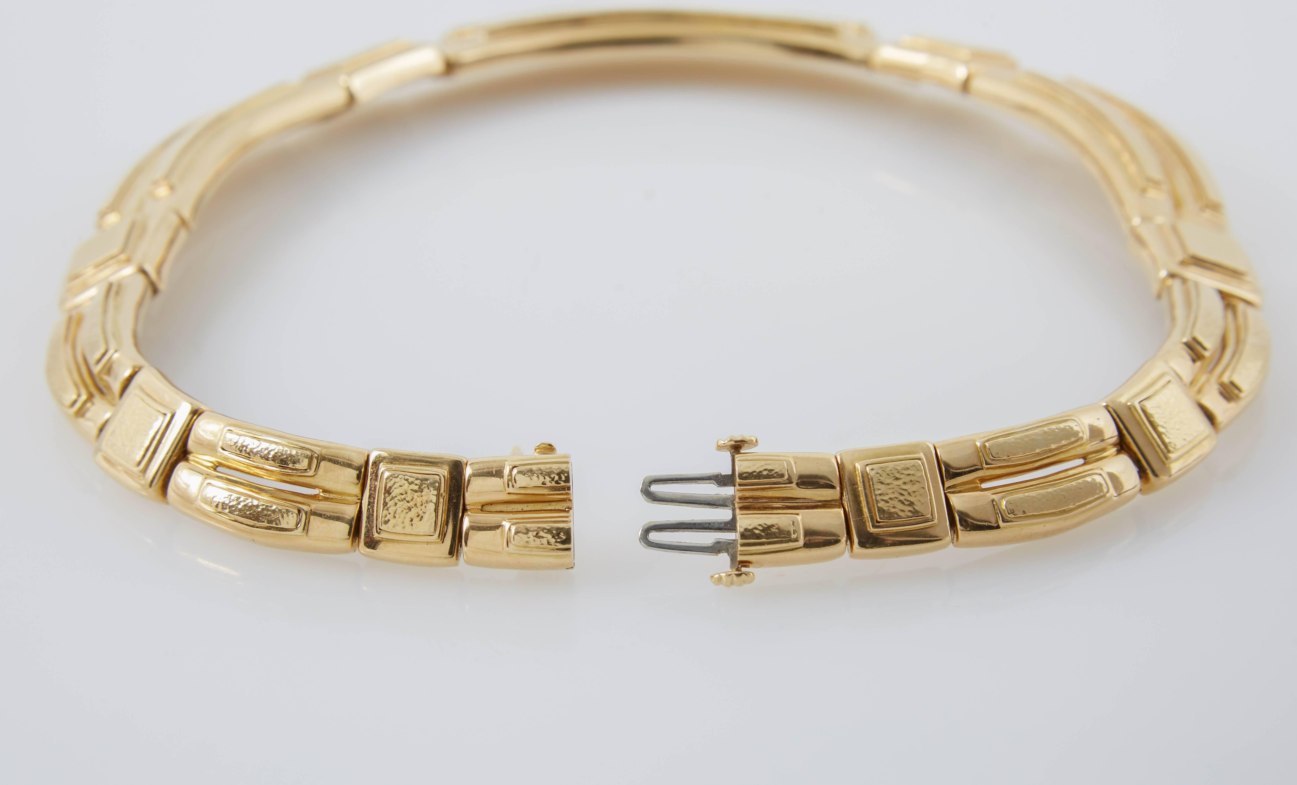 David Webb Goldhalsband-Halskette für Damen oder Herren im Angebot