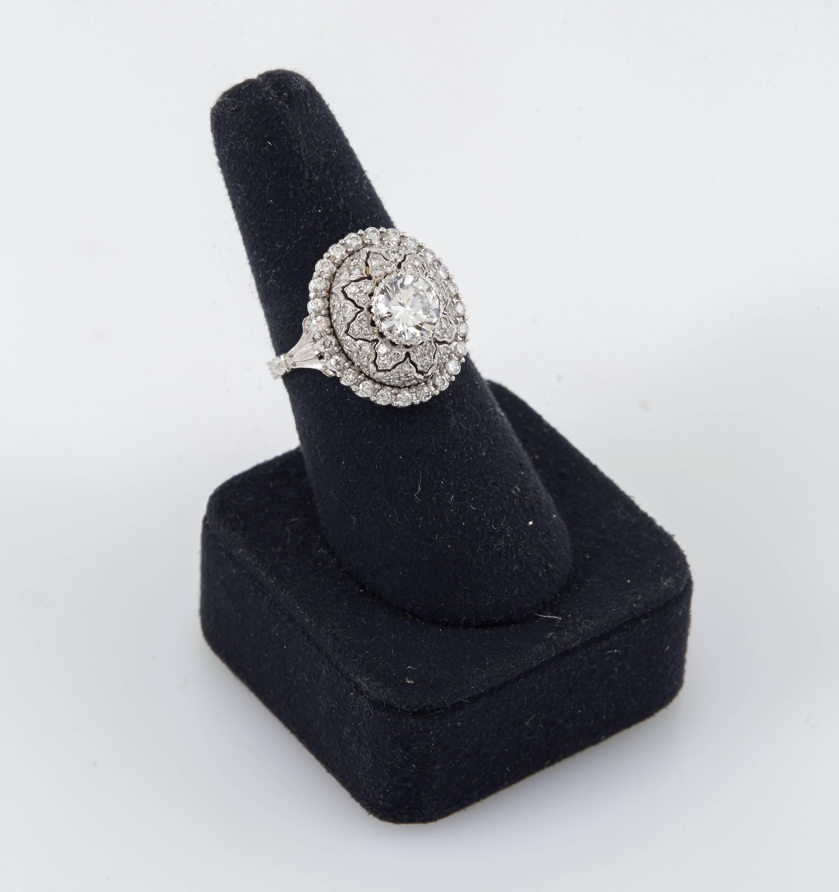 Mario Buccellati Platinum and Diamond Ring 1