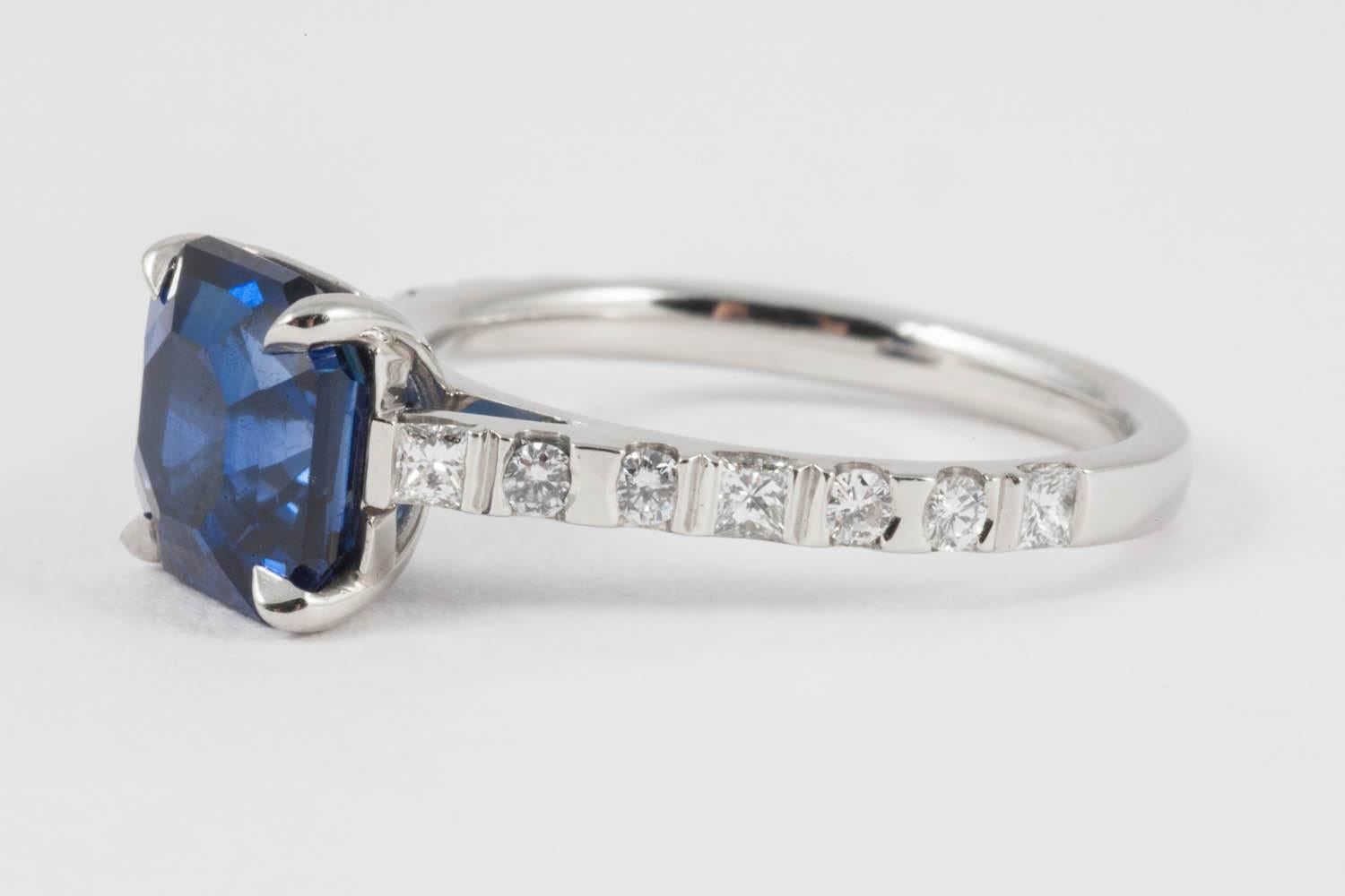 Code by Edge Platinum, Diamond and Ethical Don't Waste Beauty Sapphire In New Condition For Sale In London, London